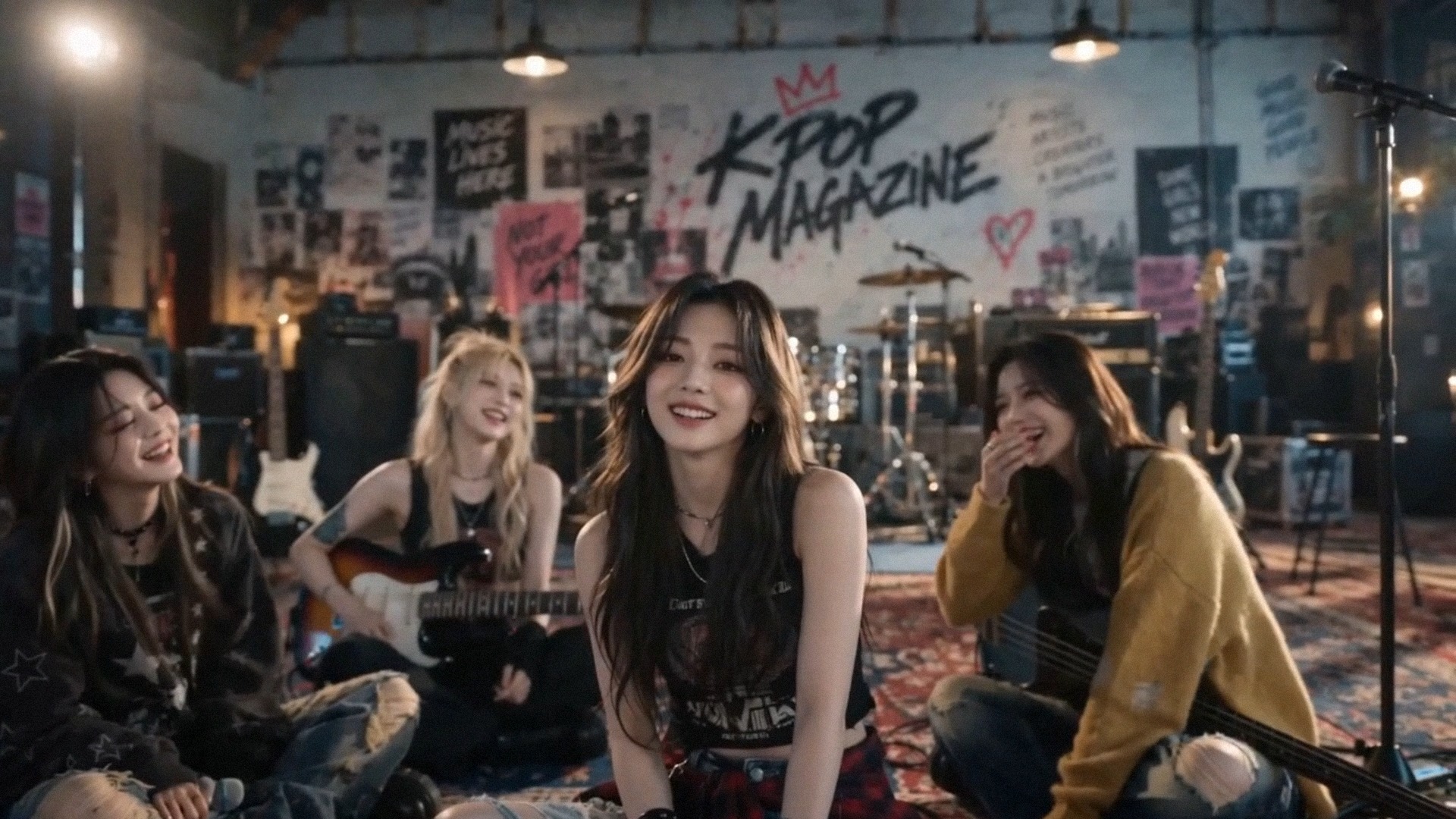 ELLI together in their rehearsal studio