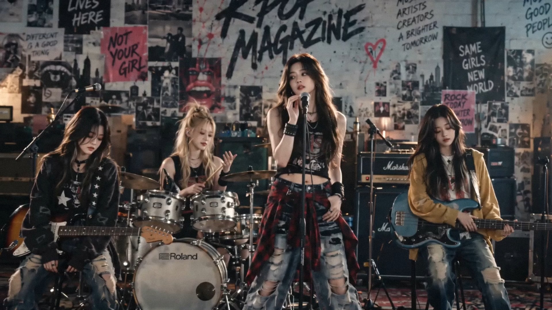 ELLI performing Not Your Girl as a four-member band